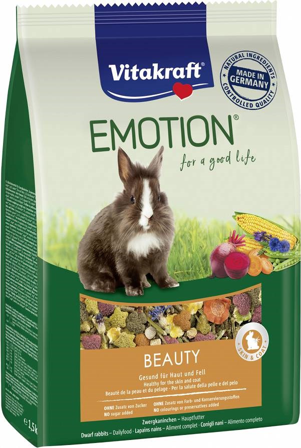 Maistas Triušiams Vitakraft Emotion Beauty, 600 G