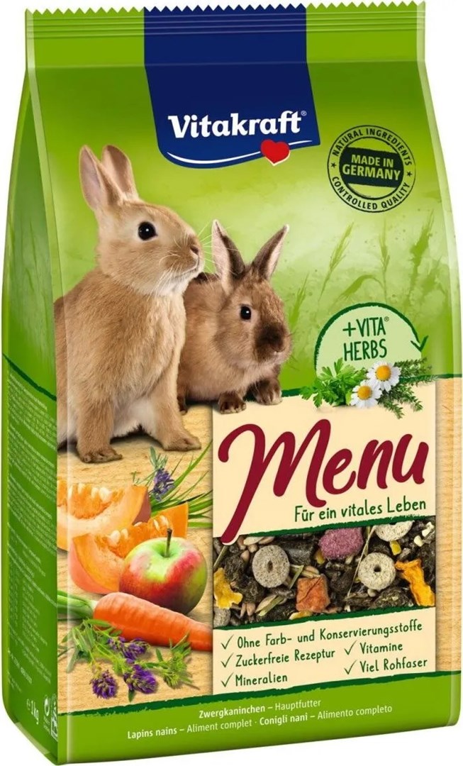 Vitakraft maistas triušiams menu vital, 3 kg