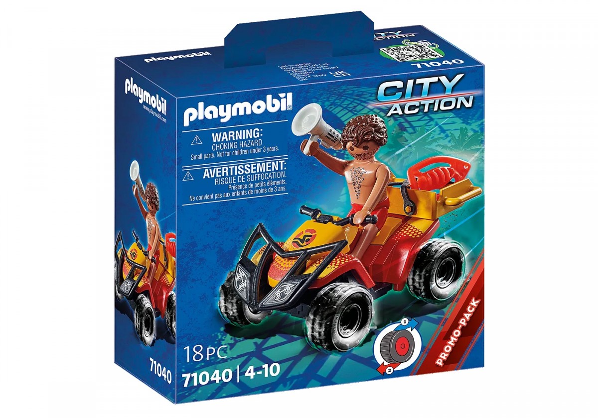 71040 playmobil®city action paplūdimio gelbėtojų keturratis, 18 d.