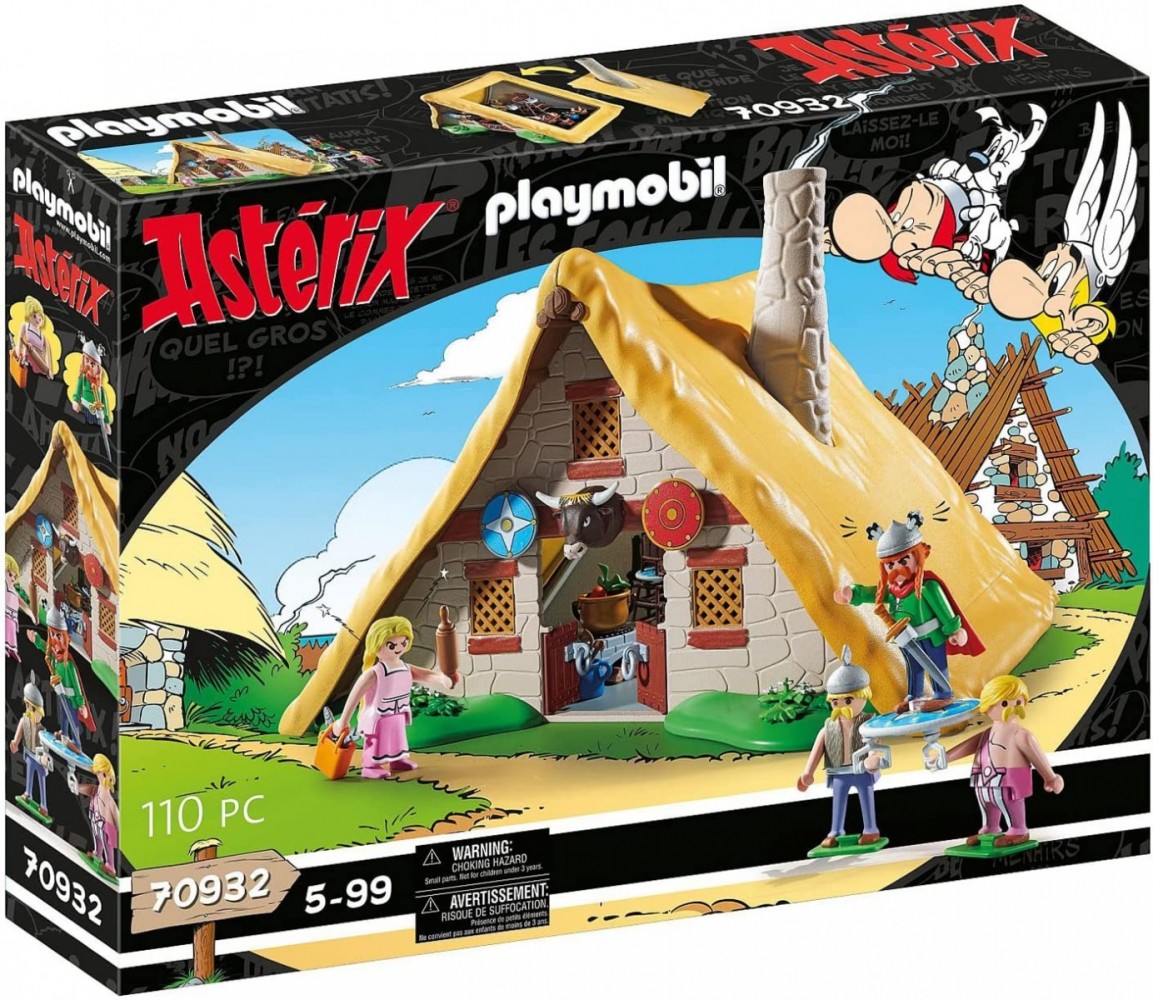 70932 playmobil, asterix : hut of vitalstatistix