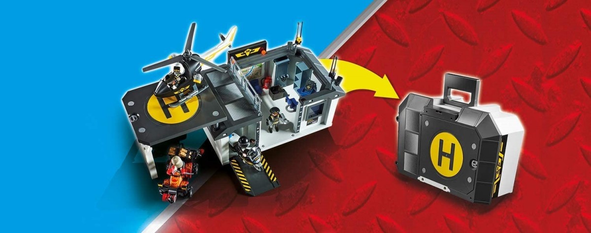 70338 playmobil® city action nešiojama specialiųjų pagėgų būstinė