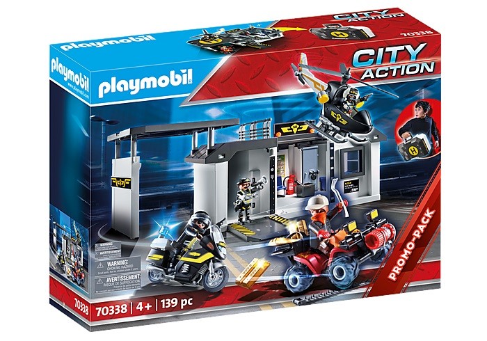 70338 playmobil® city action nešiojama specialiųjų pagėgų būstinė