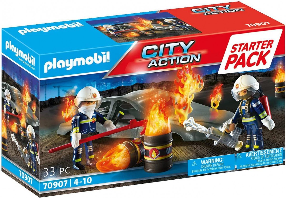 70907 playmobil, starter pack fire drill
