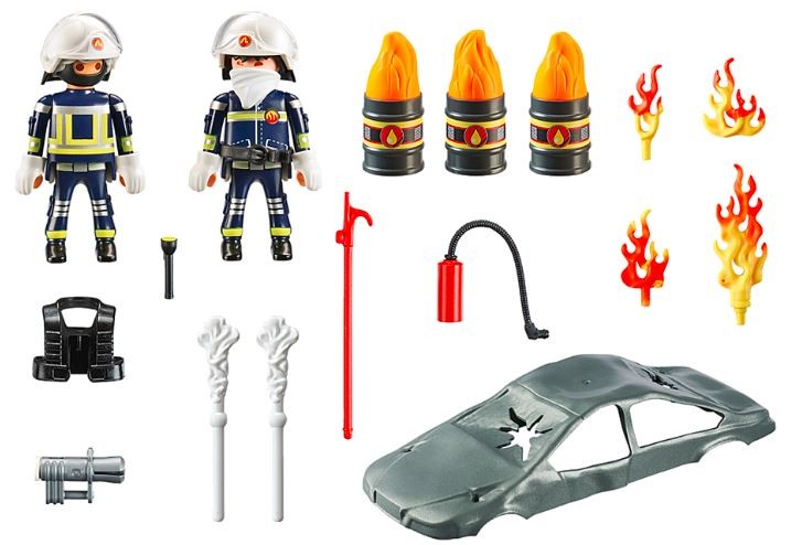 70907 playmobil, starter pack fire drill