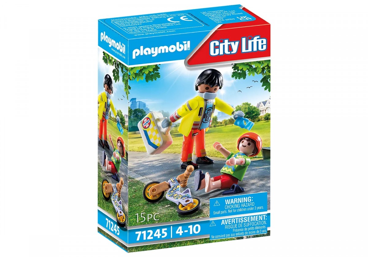 71245 playmobil® city life, paramedikas su pacientu 15 d.