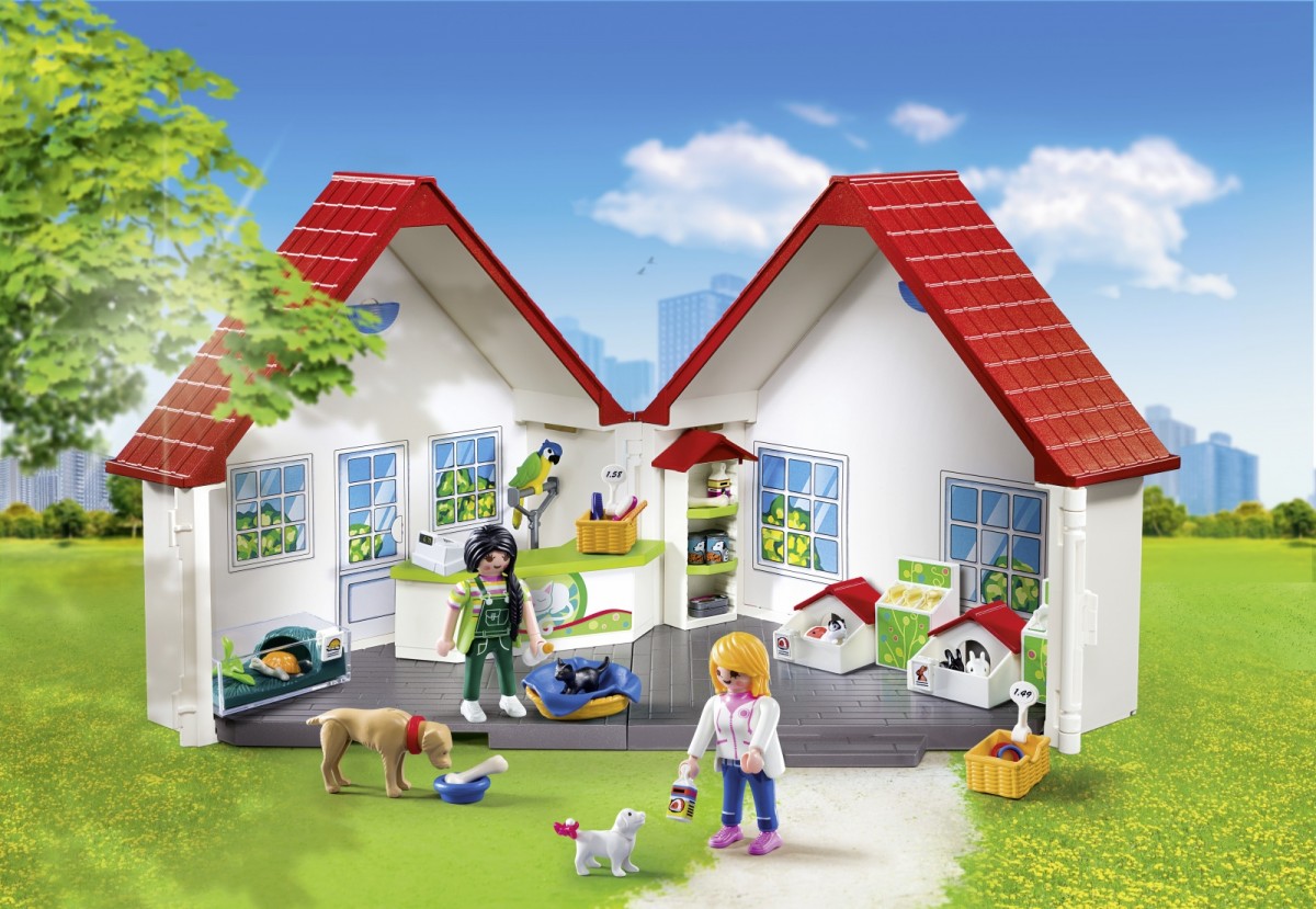 5633 playmobil® city life, gyvūnų parduotuvė