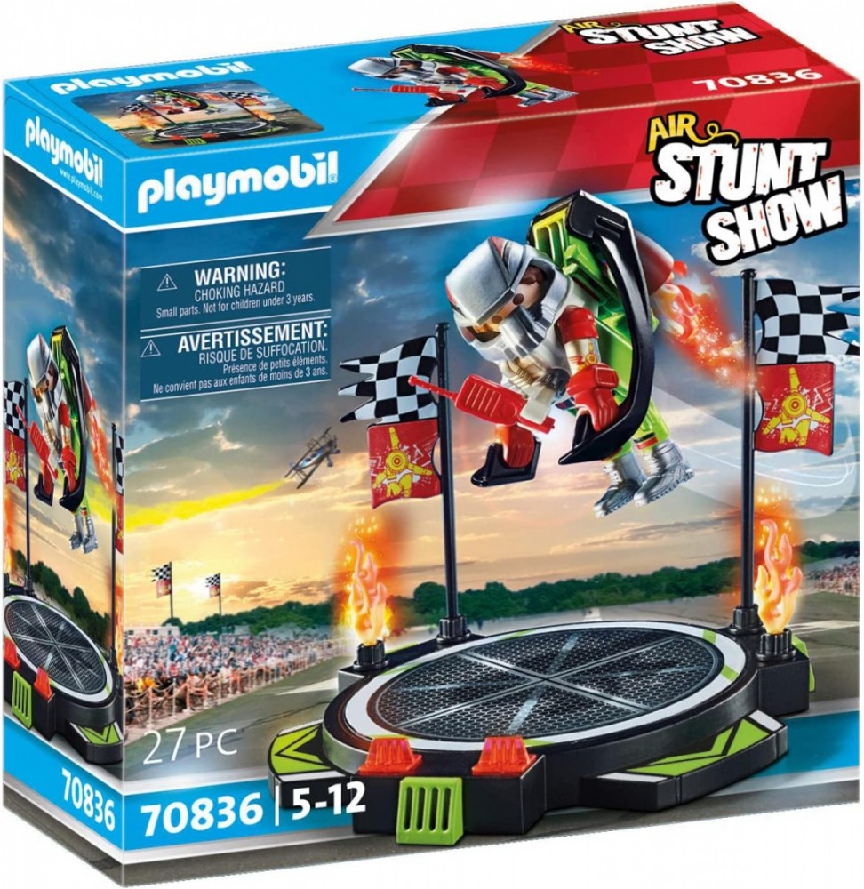 Kaskadininkų šou figūrų rinkinys playmobil air stunt show 70836, 27 d.