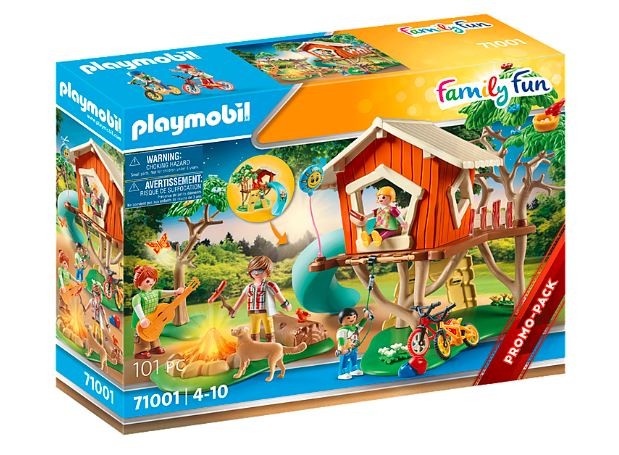 71001 playmobil® family fun, nuotykių namelis medyje