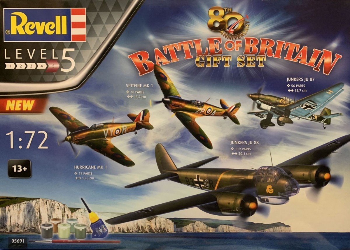 Revell - 80th anniversary battle of britain dovanų komplektas, 1/72, 05691