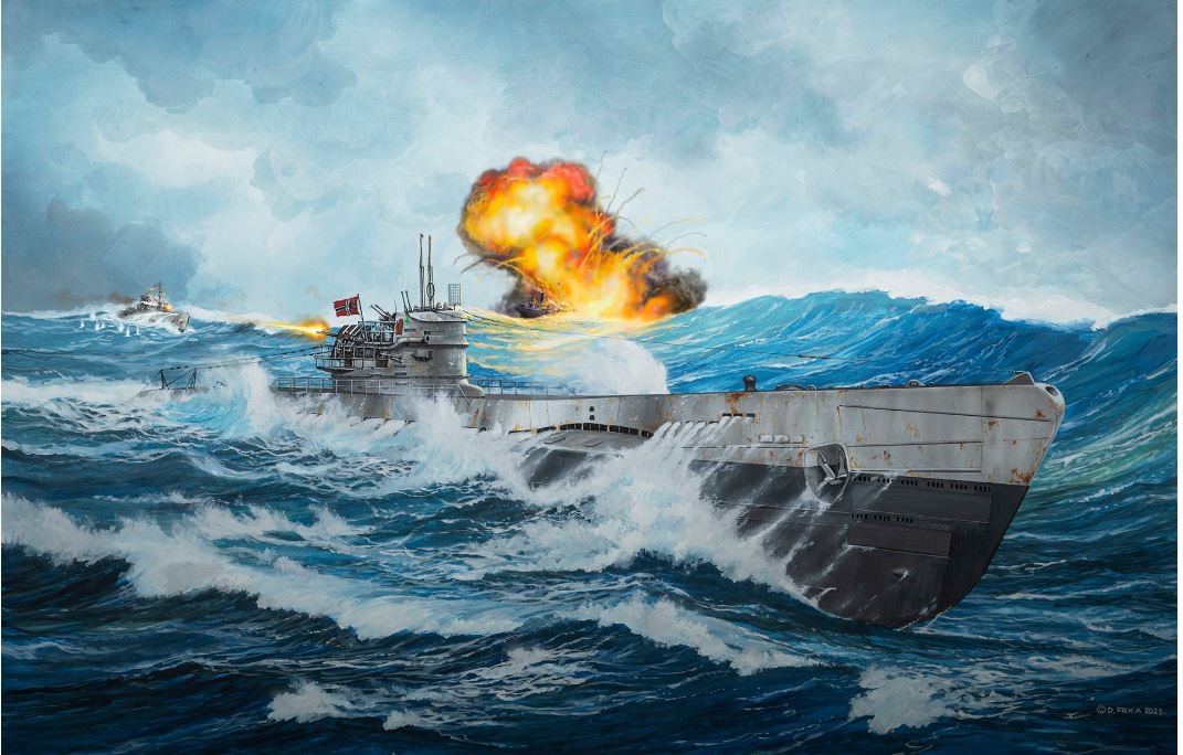 Revell - german submarine type ix c/40 (u190), 1/144, 05167