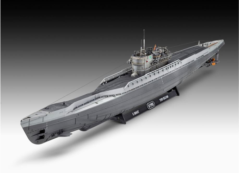 Revell - german submarine type ix c/40 (u190), 1/144, 05167