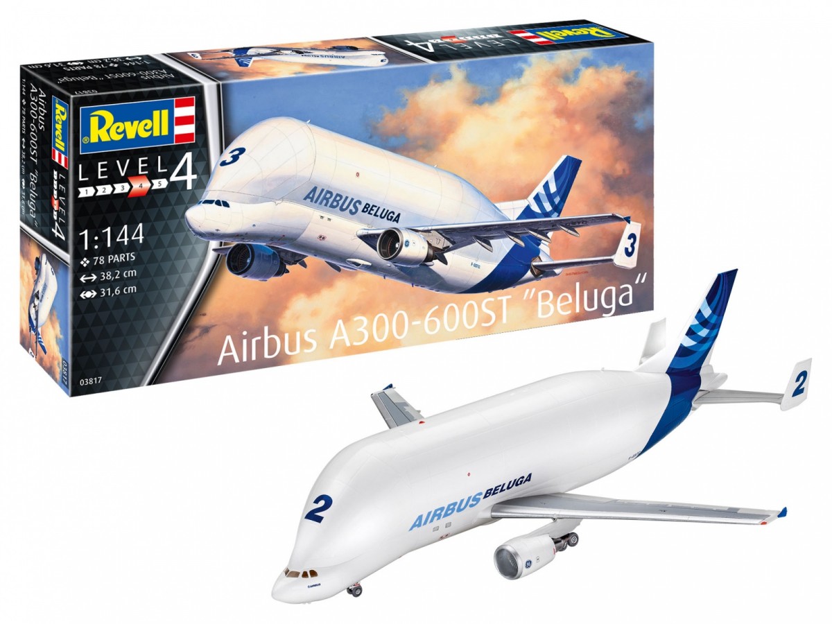 Revell - airbus a300-600 st “beluga”, 1/144, 03817