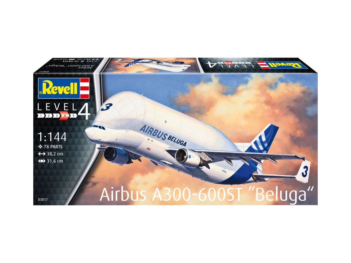Revell - airbus a300-600 st “beluga”, 1/144, 03817