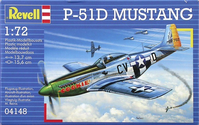 Revell - p-51d mustang, 1/72, 04148