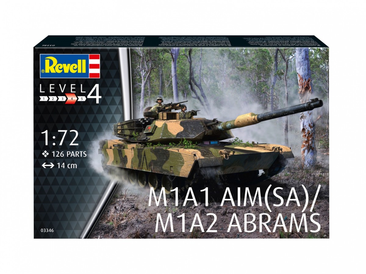 Revell - m1a1 aim (sa) / m1a2 abrams, 1/72, 03346