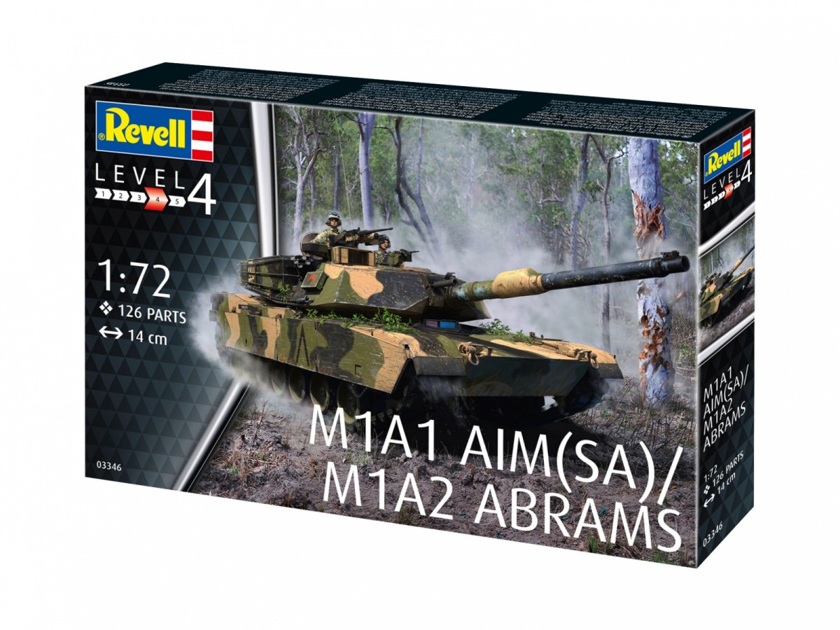 Revell - m1a1 aim (sa) / m1a2 abrams, 1/72, 03346
