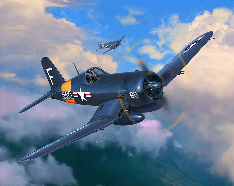 Revell - f4u-4 corsair dovanų komplektas, 1/72, 63955
