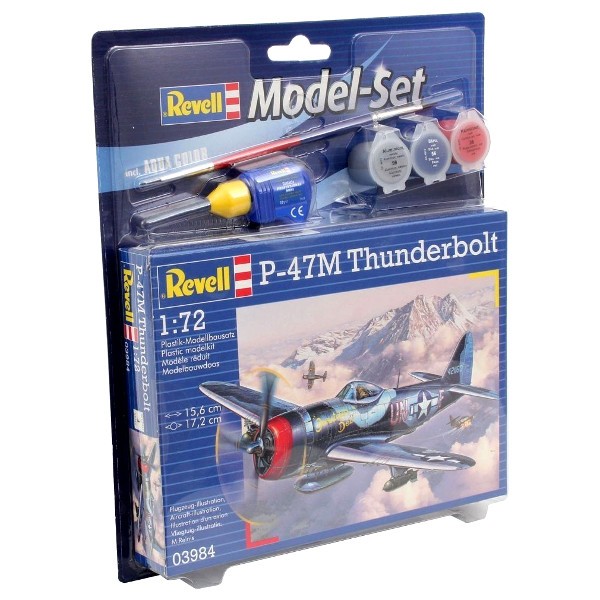 Revell - p-47m thunderbolt dovanų komplektas, 1/72, 63984