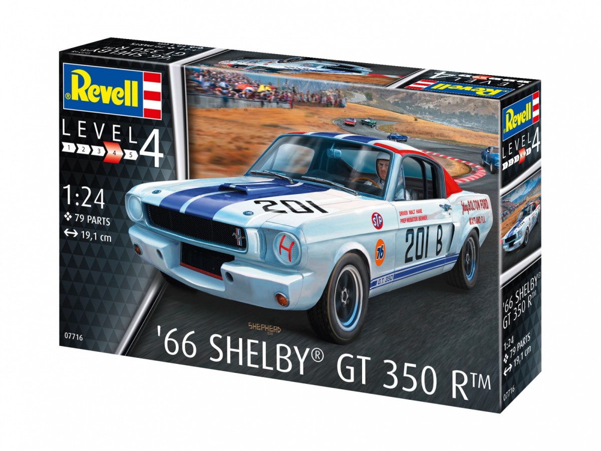 Revell - ford mustang '66 shelby gt350r, 1/24, 07716