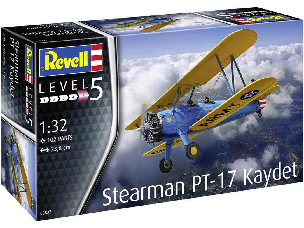 Revell - stearman pt-17 kaydet, 1/32, 03837