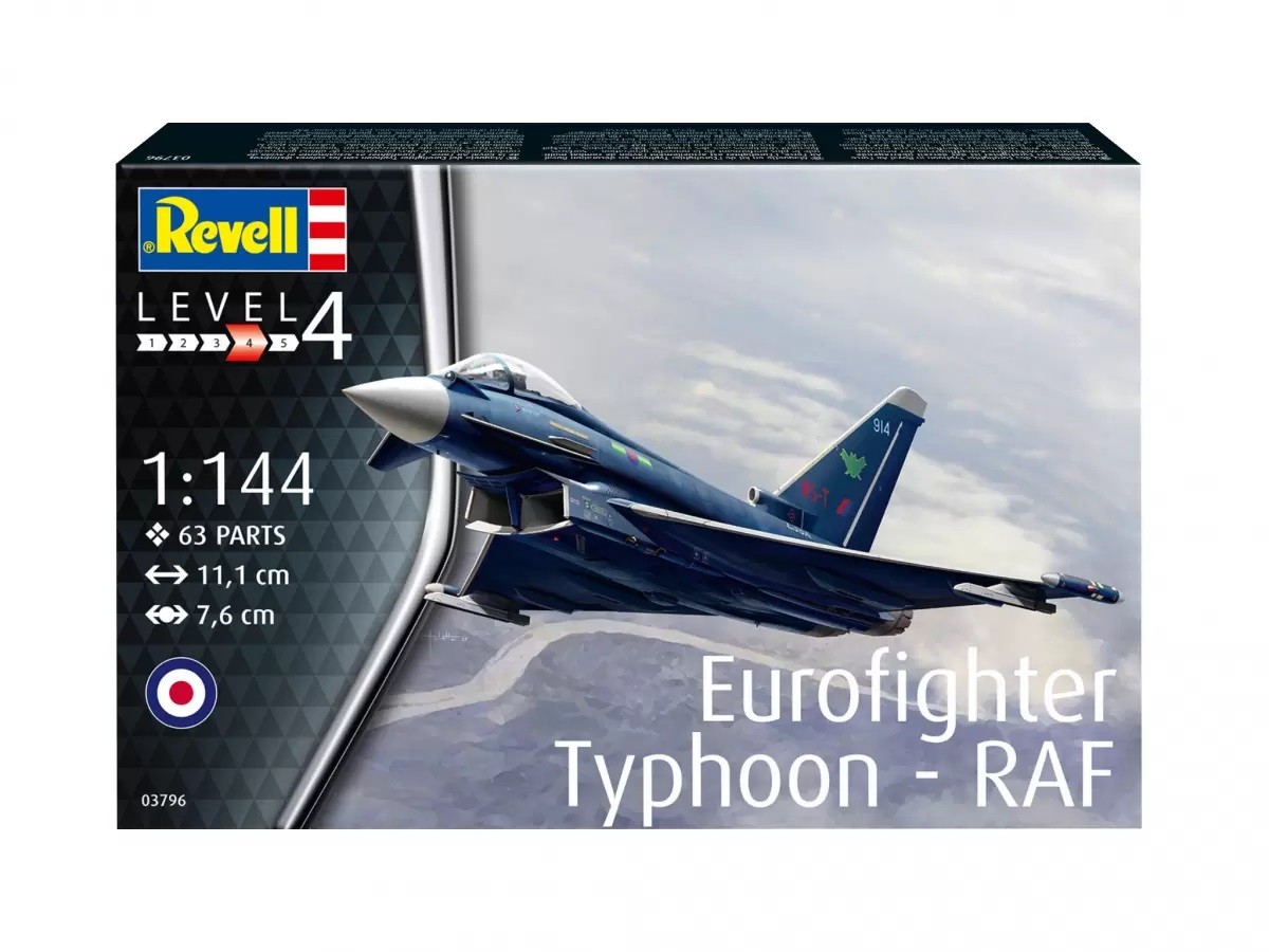 Revell - eurofighter typhoon raf, 1/144, 03796