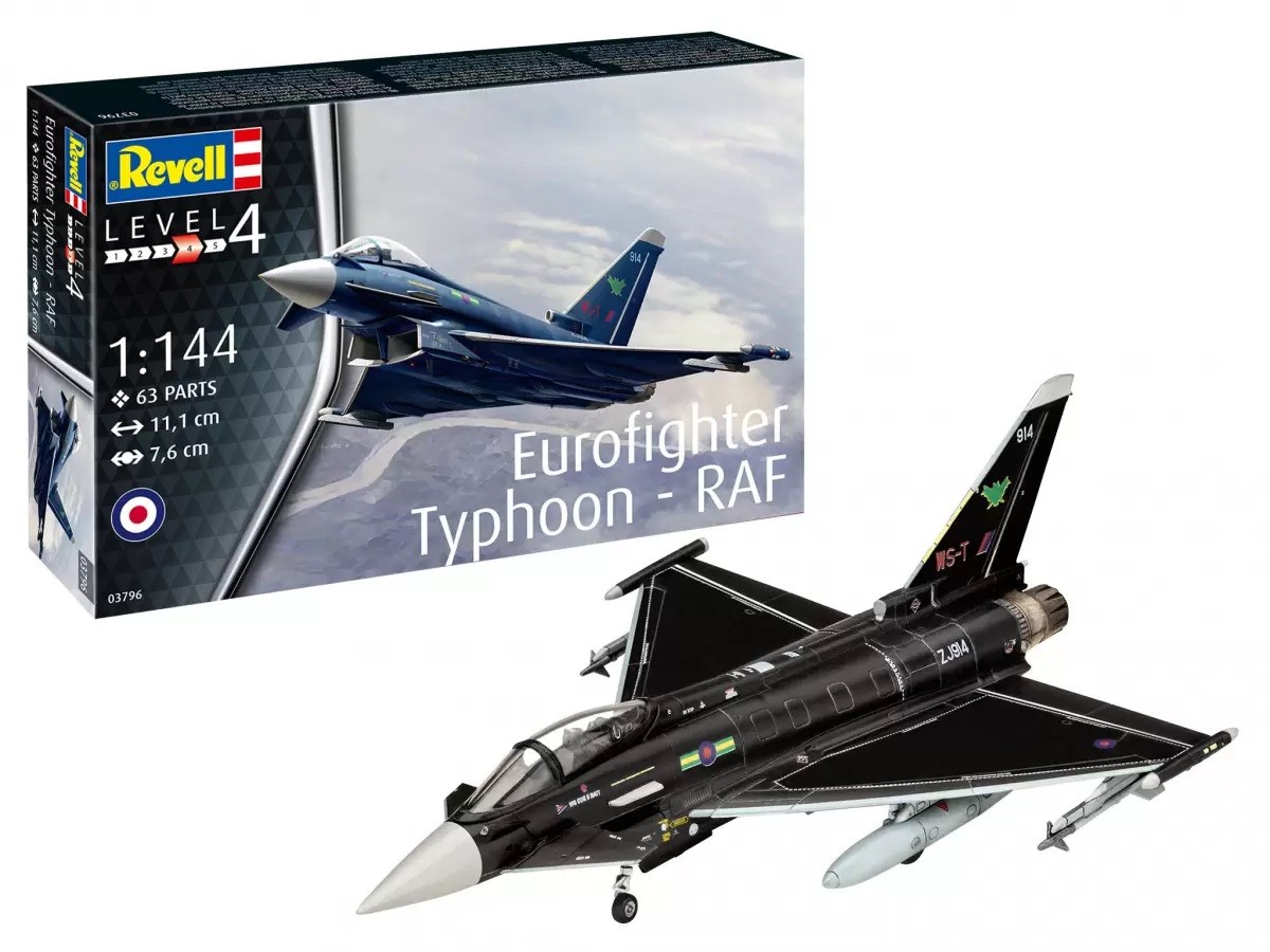 Revell - eurofighter typhoon raf, 1/144, 03796