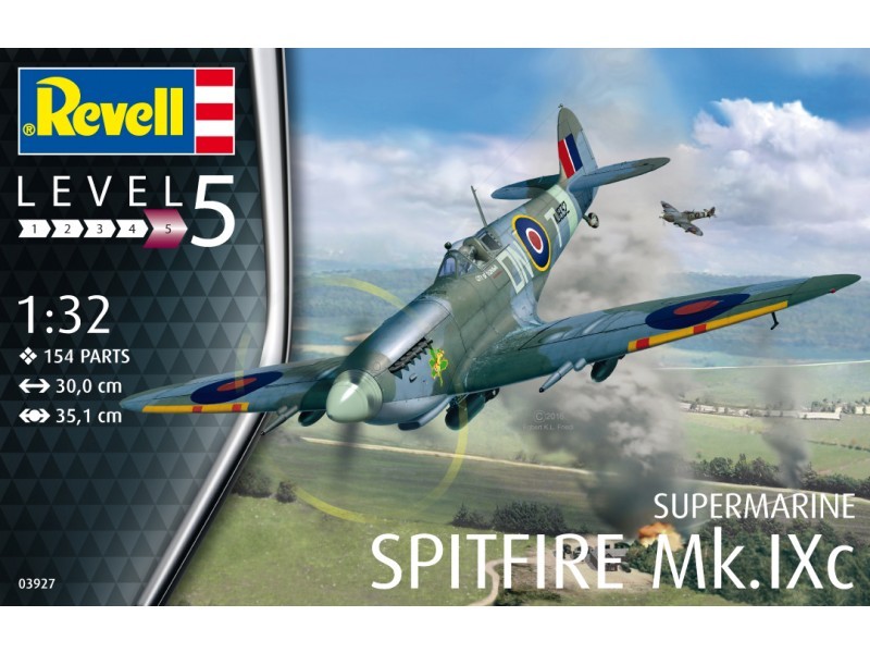 Revell - supermarine spitfire mk. ixc, 1/32, 03927