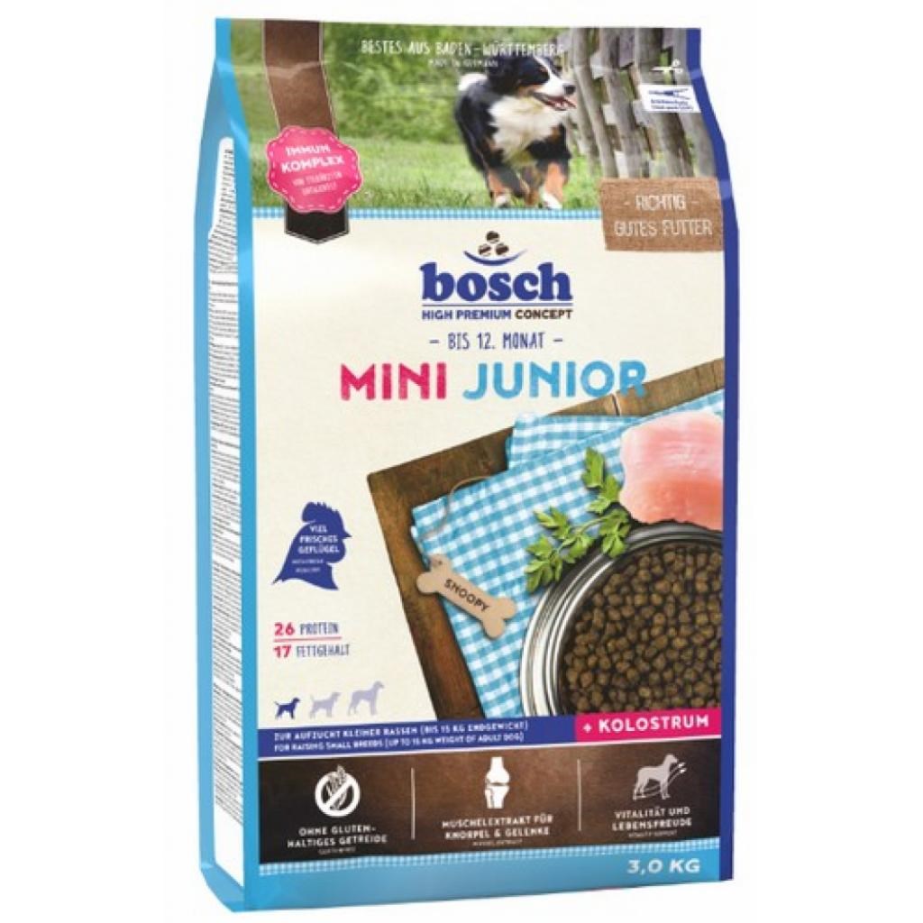 Bosch Mini Junior Pašaras Skirtas Jauniems, Mažų Veislių Šuniukams 3 Kg