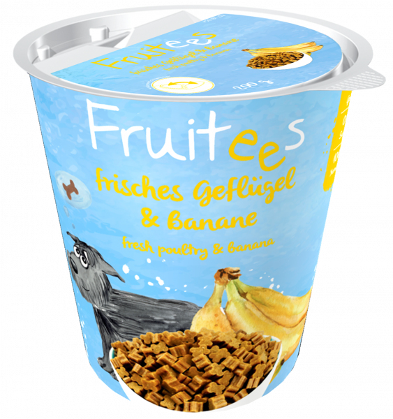 Bosch petfood skanėstai šunims fruitees banana 0,2kg