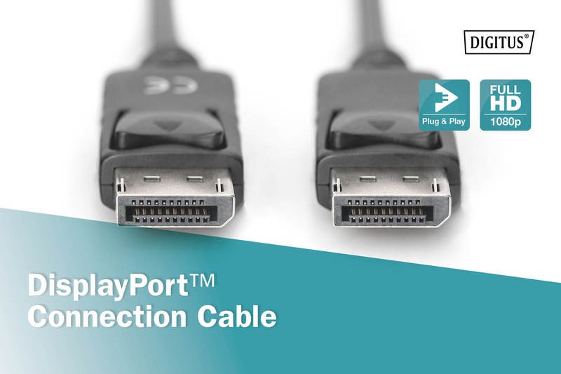 Hdmi laidas digitus ak-340103-050-s, dp, 5 m