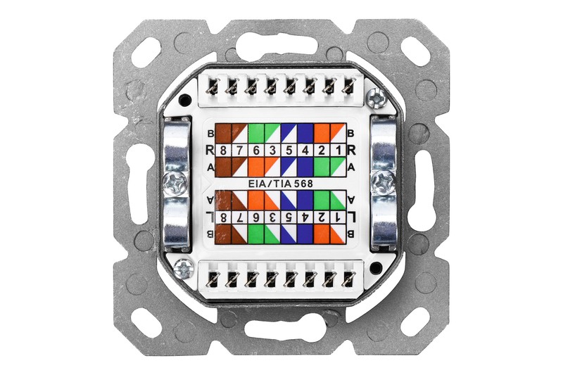 Digitus cat 6 sieninis lizdas 2xrj45