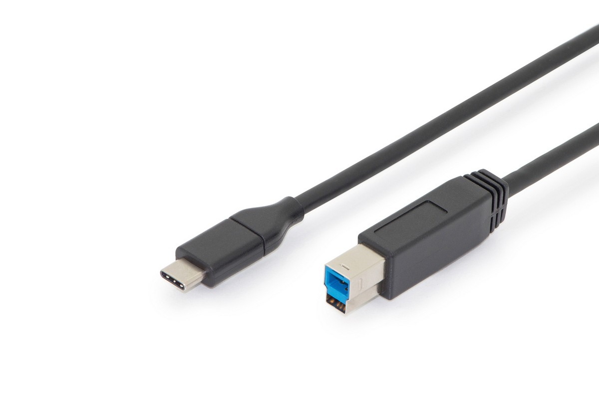 Maitinimo laidas digitus ak-300149-018-s, usb-c/usb-b, 1.8 m