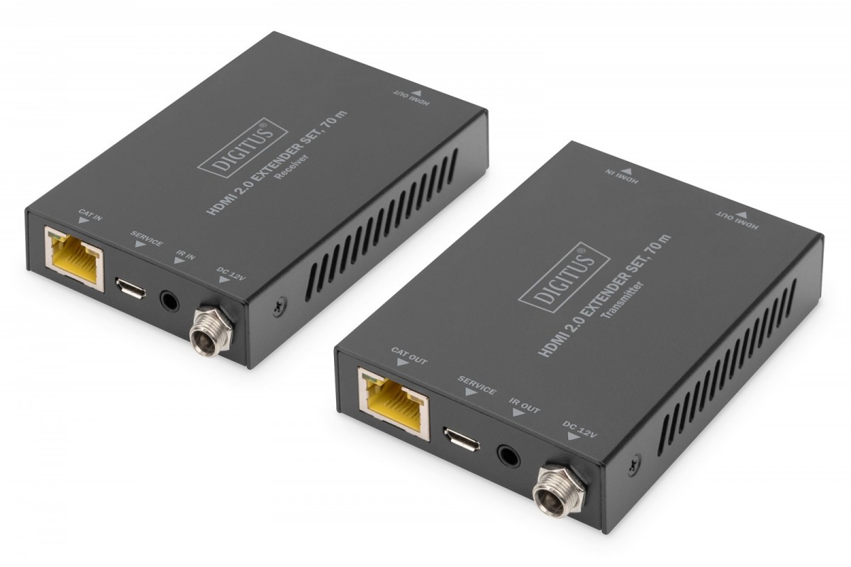 Priedas digitus ds-55506, rj45/hdmi/micro usb/ir