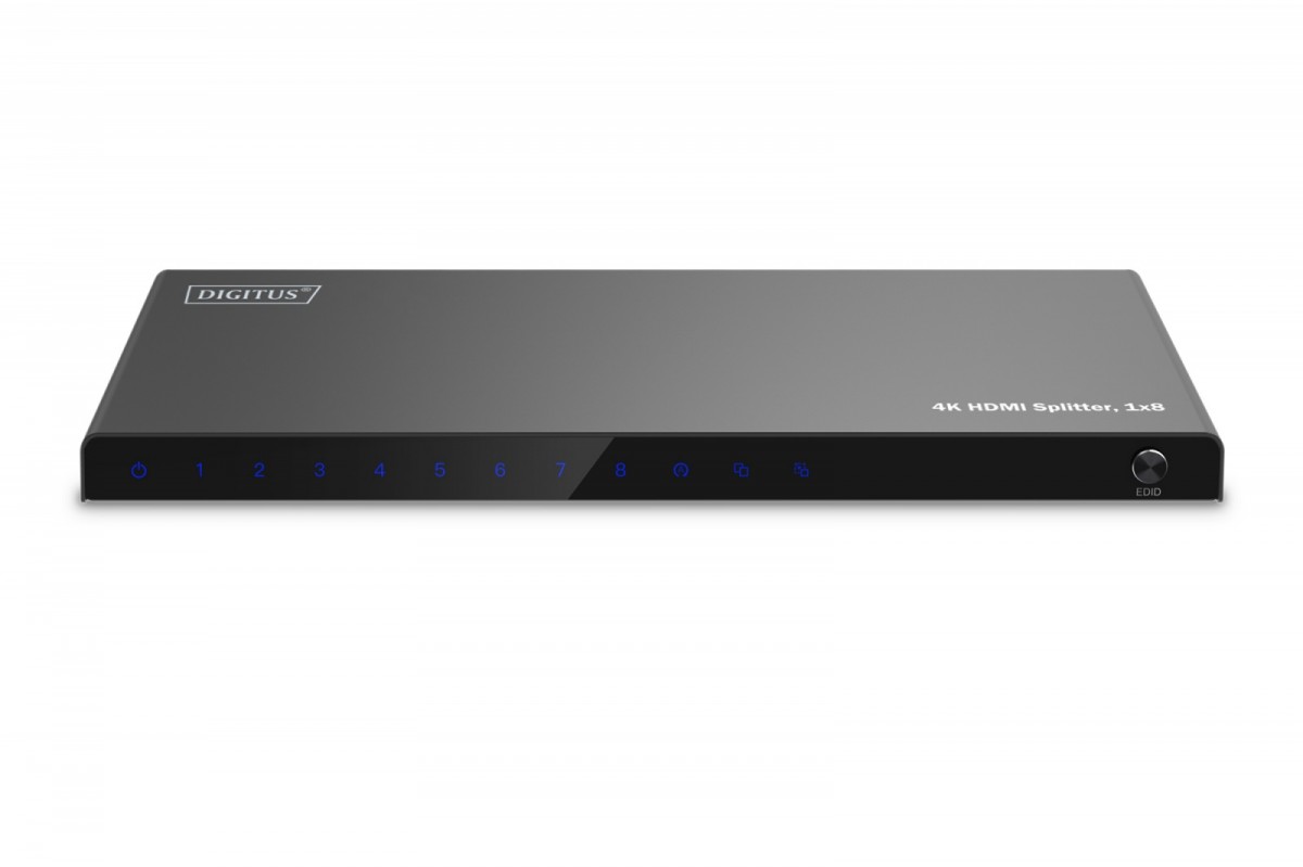 Assman elektroninis digitus 1x8 hdmi skirstytuvas 4k / 60hz hdcp