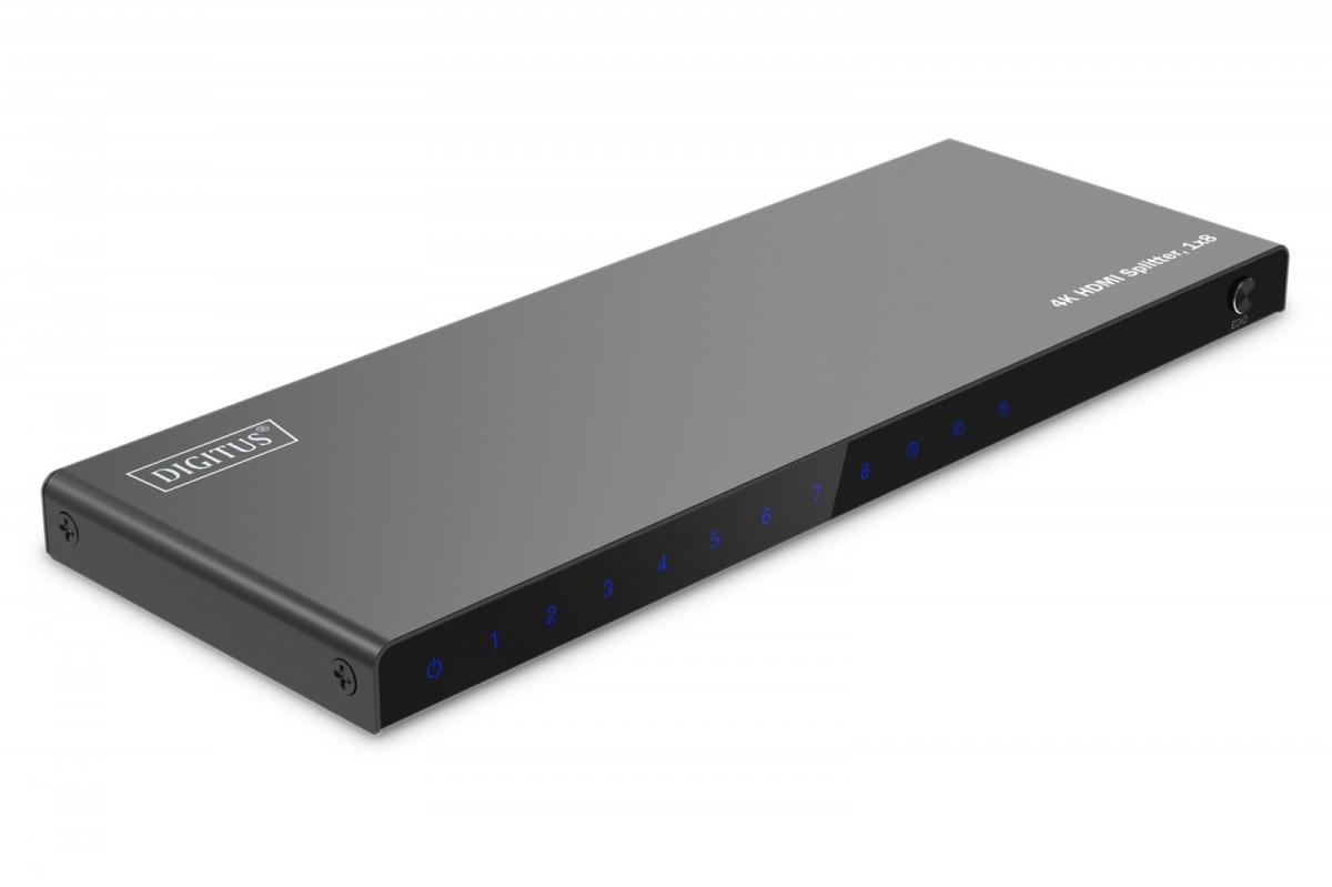 Assman elektroninis digitus 1x8 hdmi skirstytuvas 4k / 60hz hdcp