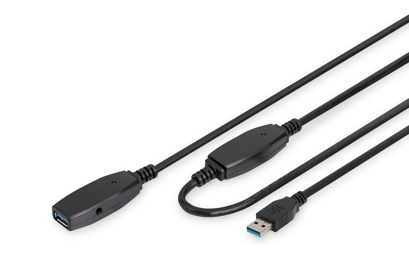 Maitinimo laidas assmann da-73105, usb-a, 10 m
