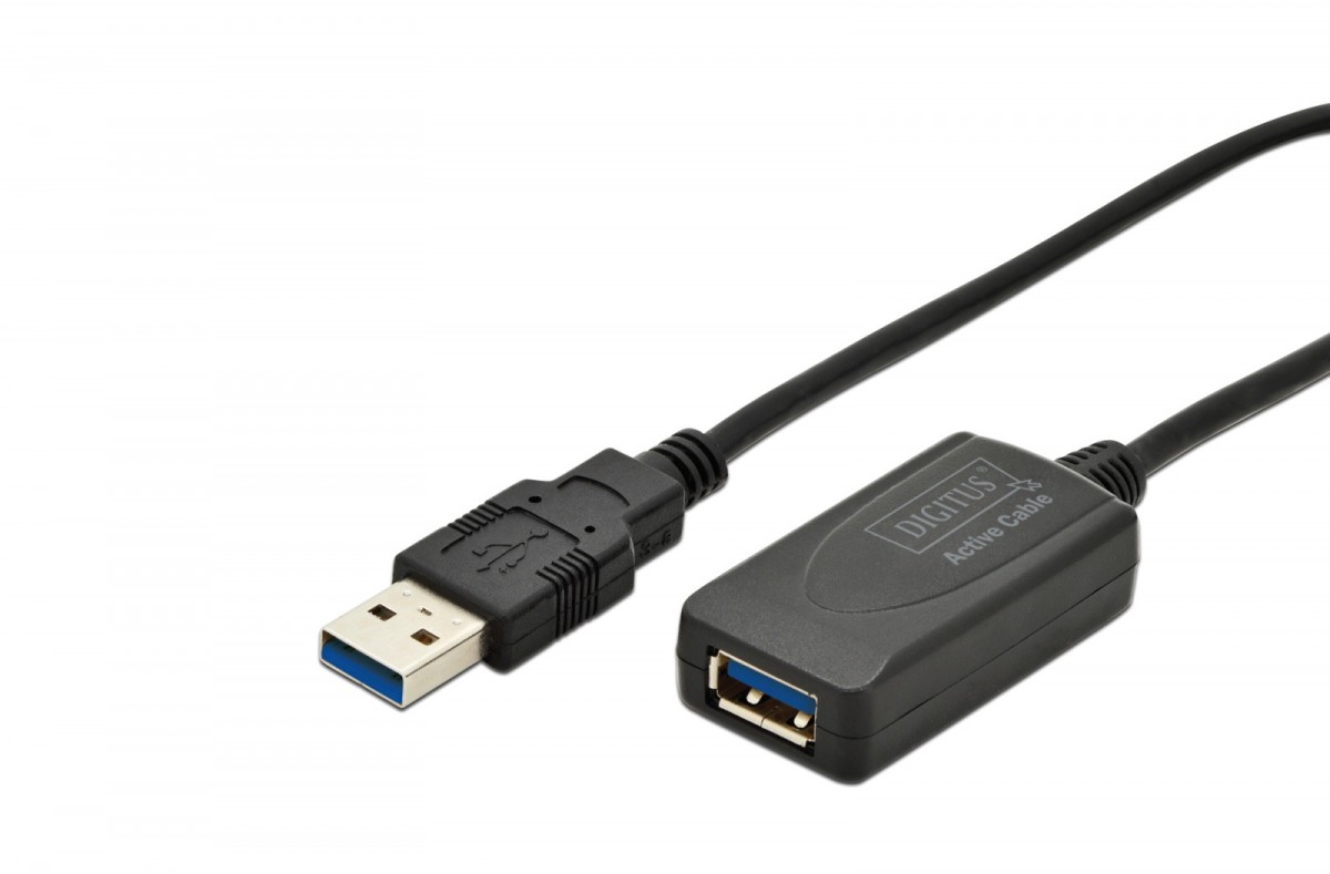 Kompiuterio laidas digitus, usb-a, 5 m
