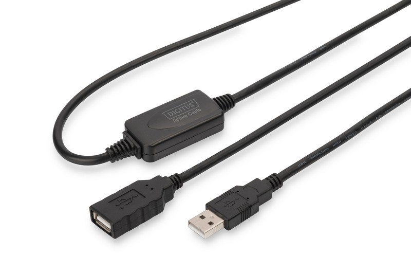 Kompiuterio laidas digitus, usb-a, 10 m