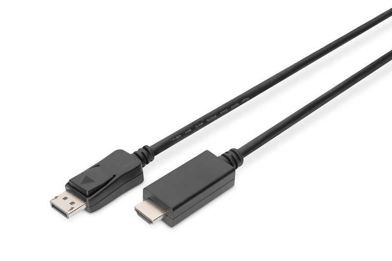 Hdmi laidas assmann ak-340303-030-s, hdmi/dp, 3 m