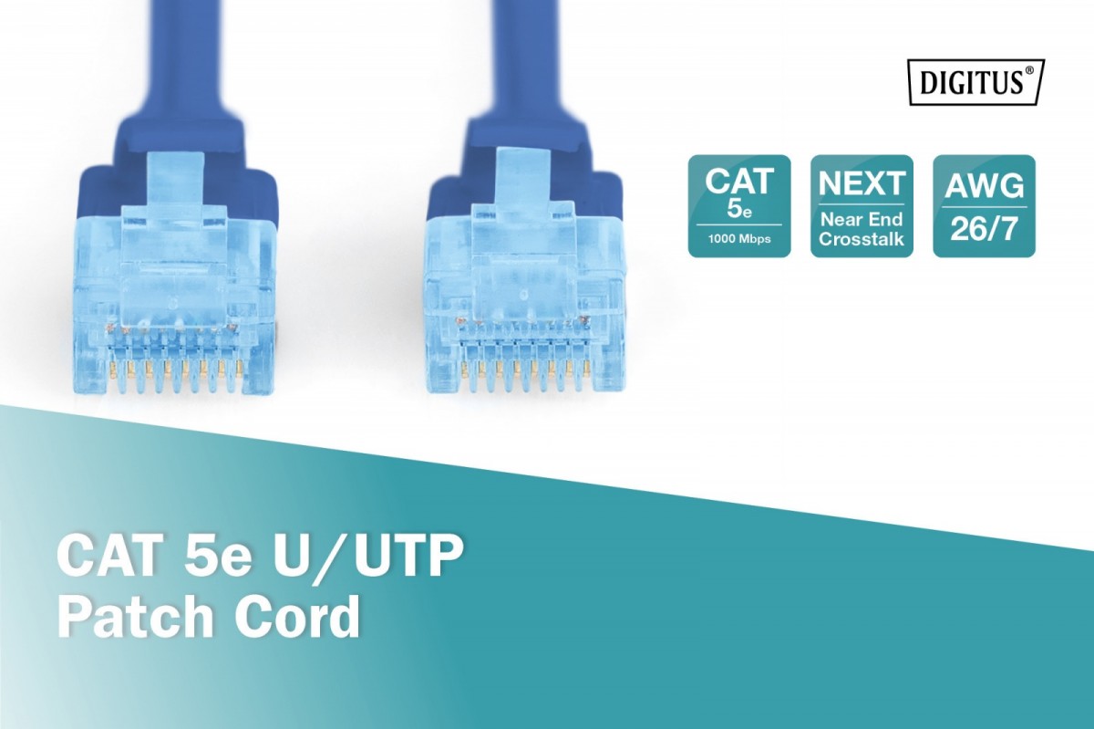 Tinklo laidas act sieactpat0013, utp, 1 m