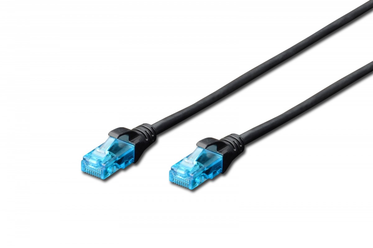 Tinklo laidas digitus dk-1512-100/bl, rj45, 10 m