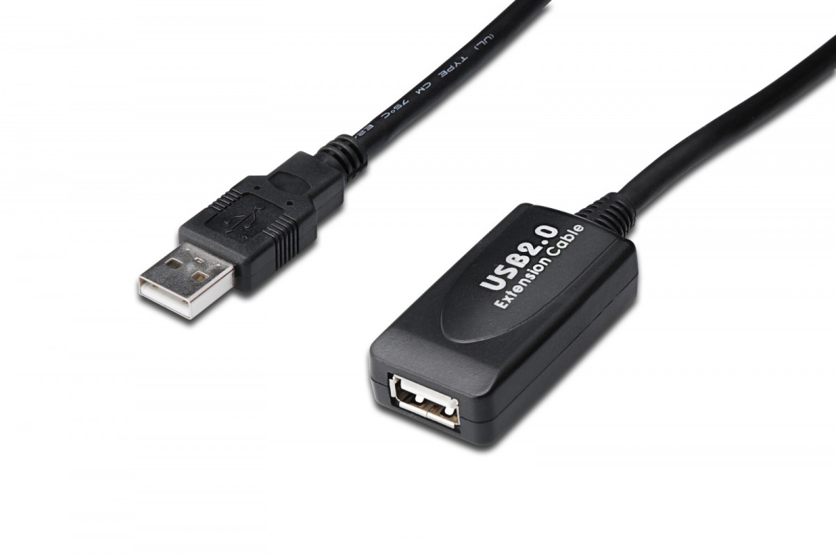Kompiuterio laidas digitus da-73102, usb-a, 20 m