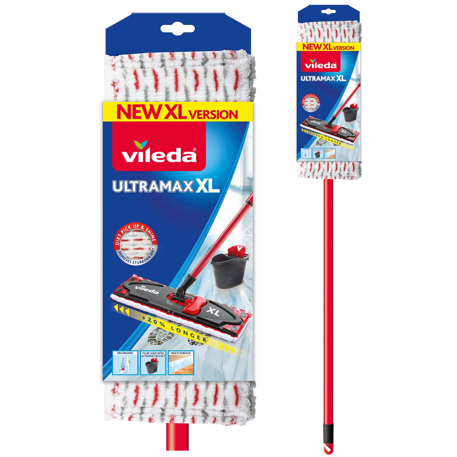 Vileda ultramax xl grindų valymo šepetys, 1 vnt.
