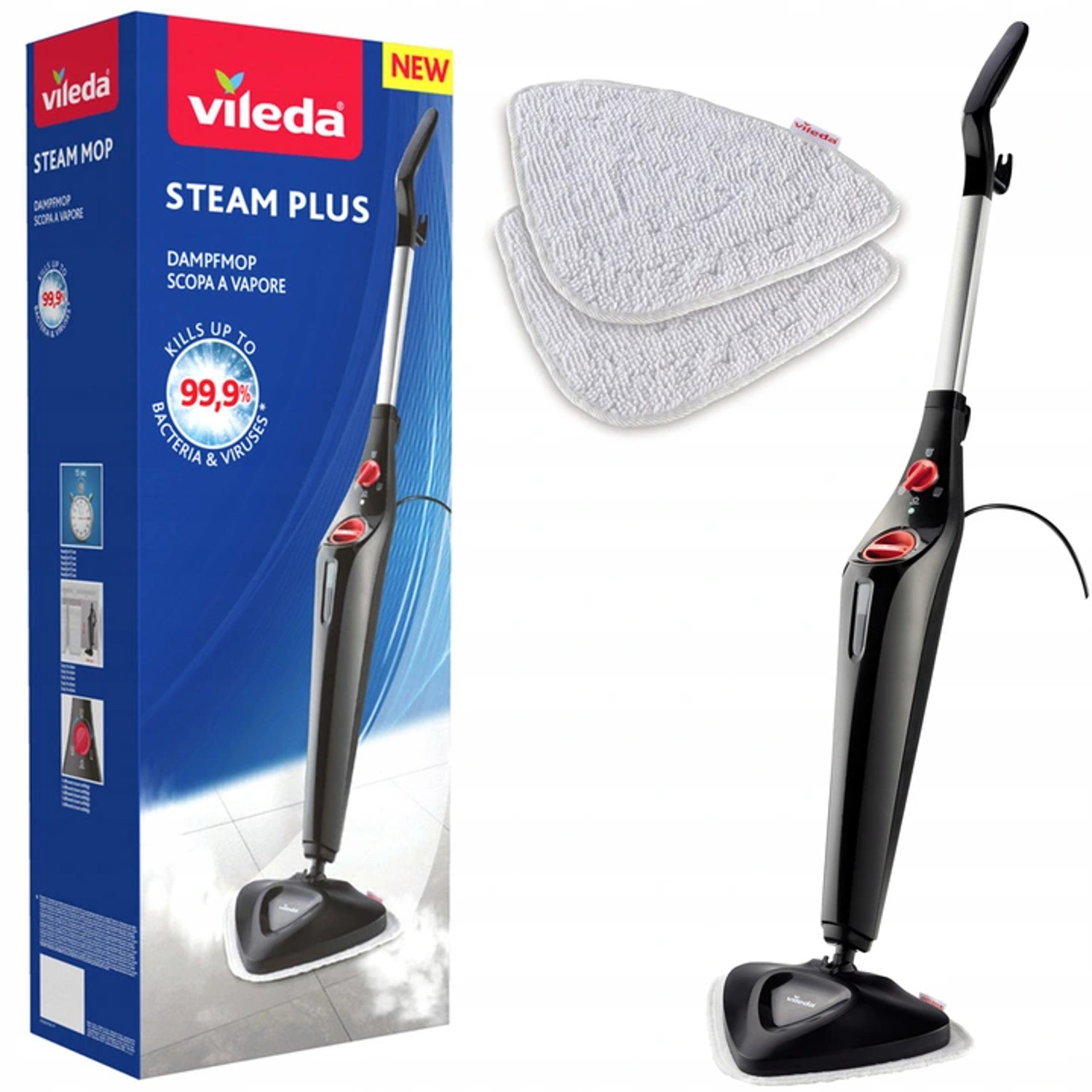 Garų šluota vileda steam 3.0