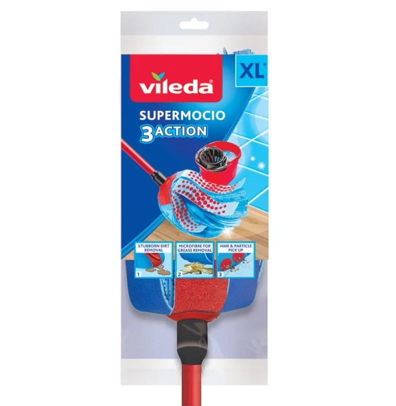 Kutuotos šluotos Vileda Supermocio šluostė