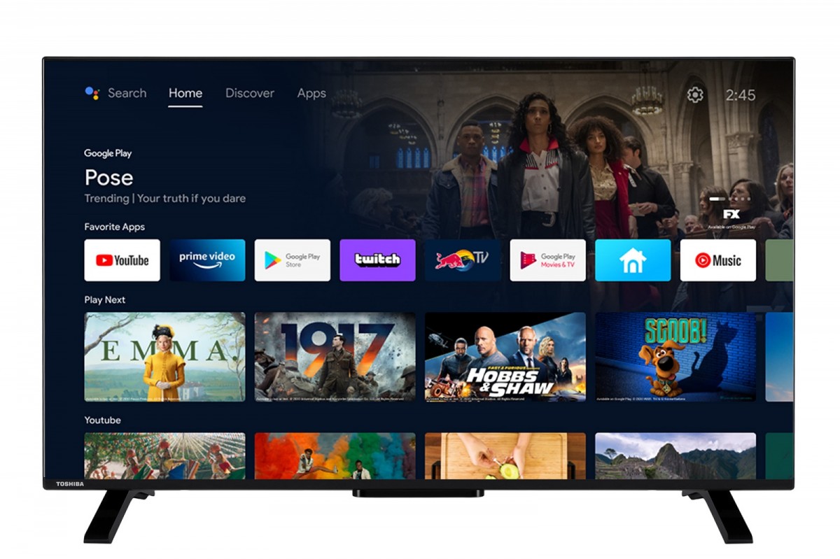 LED televizorius 43 colių su Chromecast ir Dolby Atmos