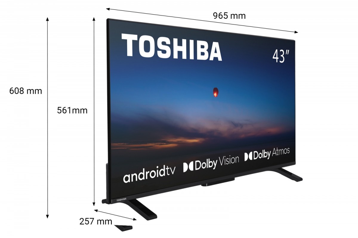 LED televizorius 43 colių su Chromecast ir Dolby Atmos