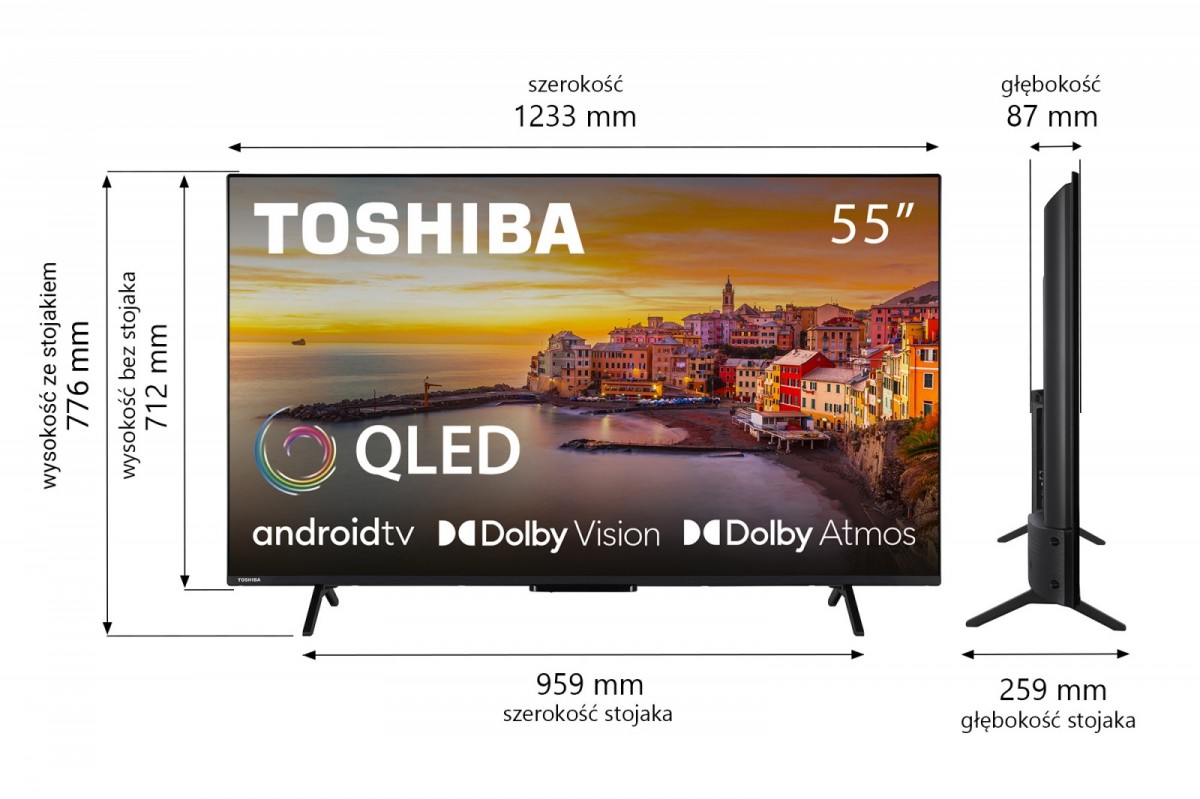 Qled televizorius 55 colių 55qa2363dg