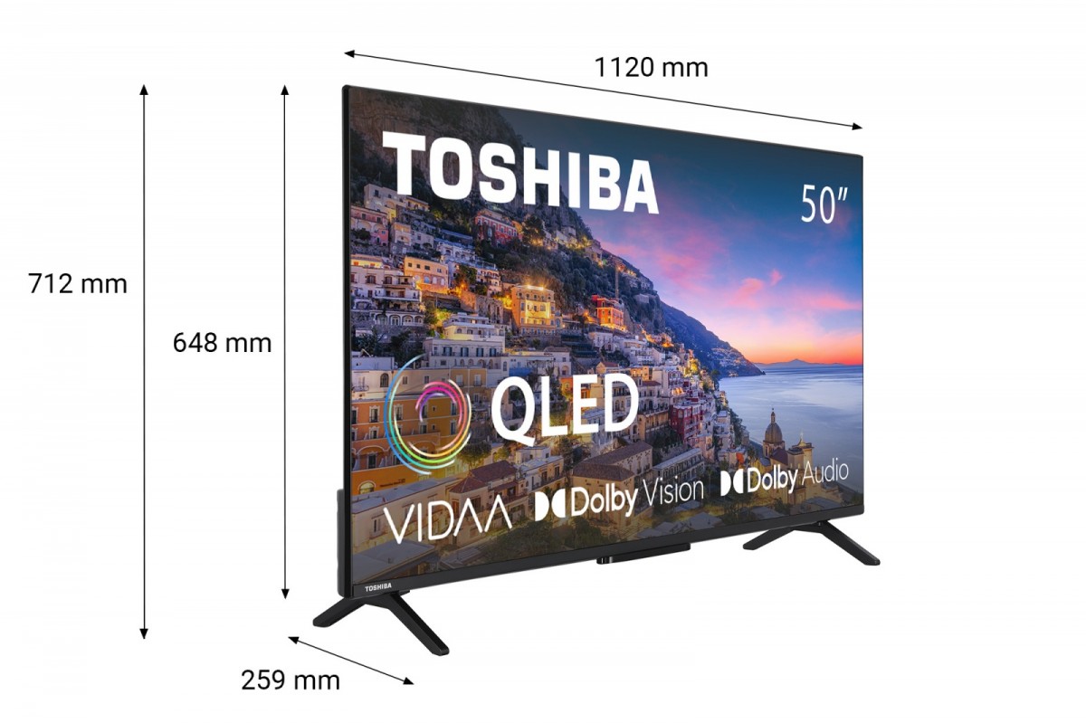 Toshiba qled 50 colių televizorius 50qv2463dg