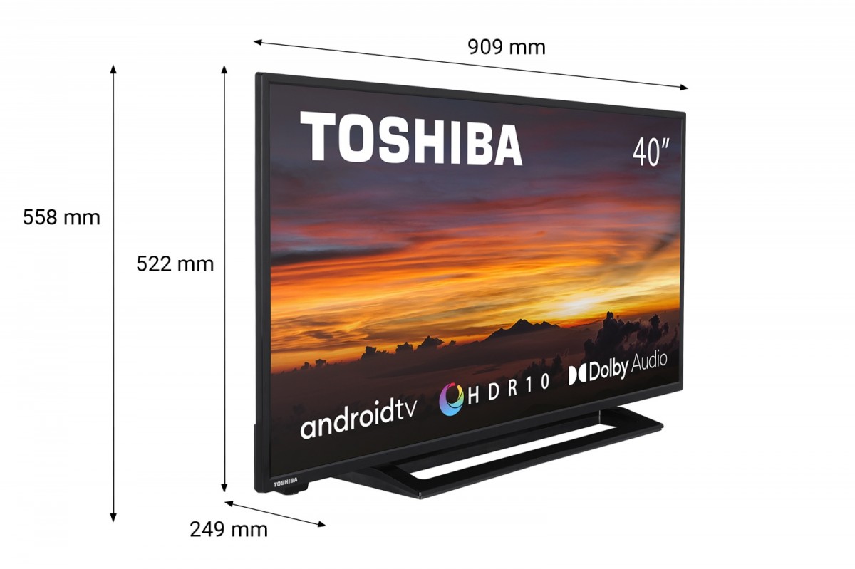 40 colių „full hd“ televizorius toshiba su „android tv“